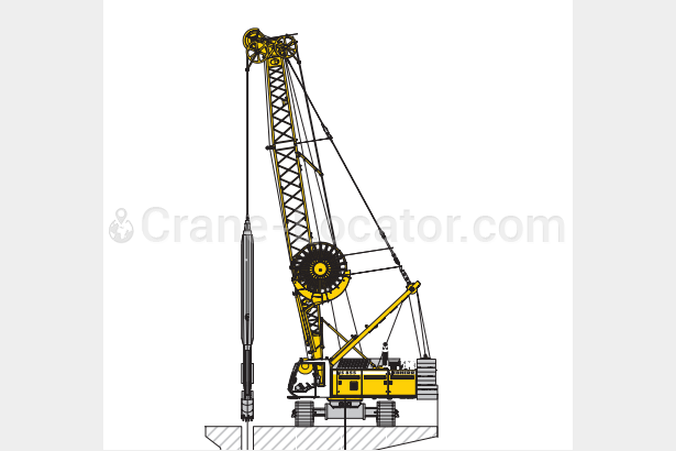 Crawler crane with DR DC kit