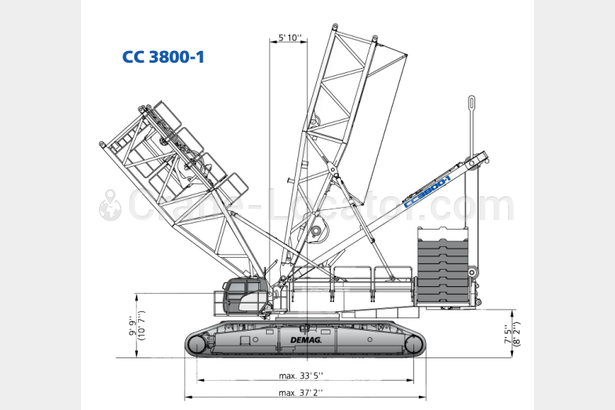 Demag CC3800 Crawler Crane