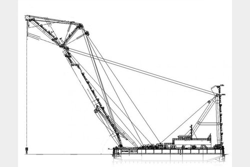Request for floating crane with capacity 300t+