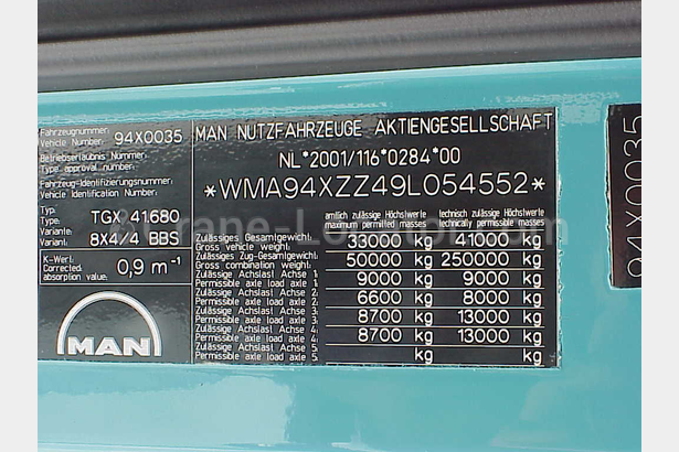 MAN TGX41.680 8x4