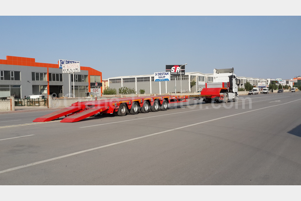 Extendable 5 axle Lowbed semi-trailers