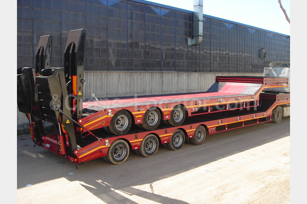 4 axle lowbed semi-trailers